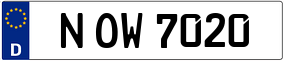 Trailer License Plate